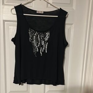 Moa Moa Black Tank Top
